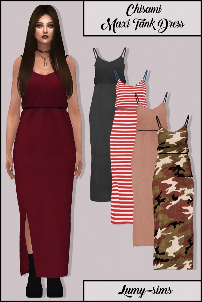 Oversized Hood Dress at Lumy Sims » Sims 4 Updates