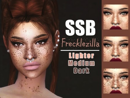 SSB Frecklezilla Face & Body Freckles by SavageSimBaby at TSR