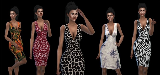 Sims 4 Kimberly Dress at Leo Sims