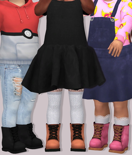 Sims 4 Chisami Circus Boots for Toddlers at Lumy Sims