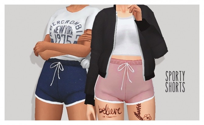 Sims 4 Sporty shorts at Puresims