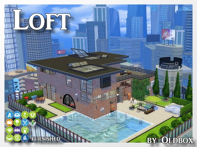 Sims 4 Penthouse by Oldbox at All 4 Sims