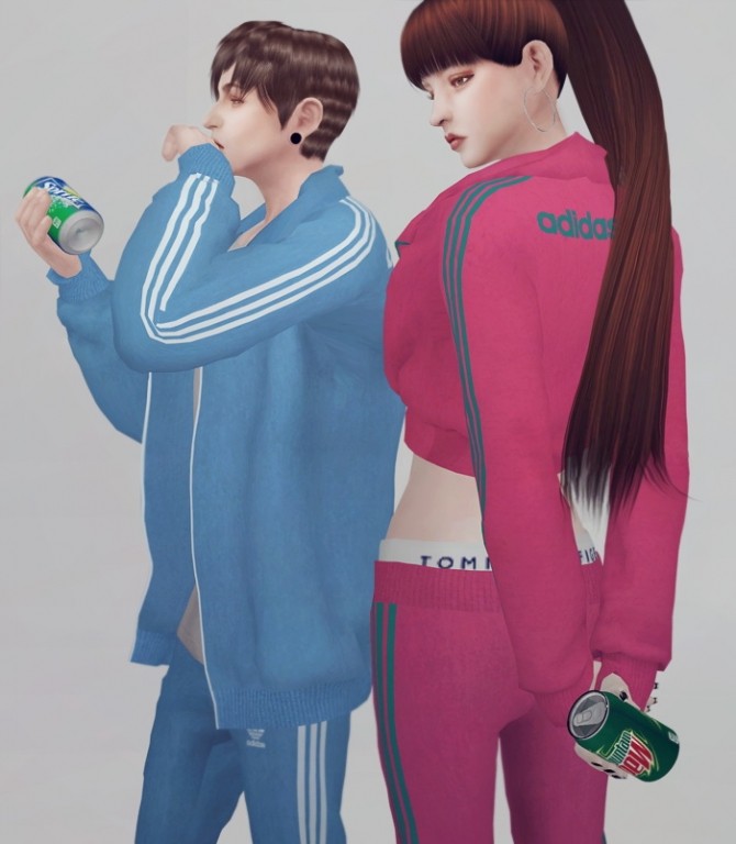 Sims 4 Couple Jogger Set at KK’s Sims4 – ooobsooo