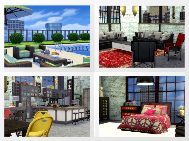 Sims 4 Penthouse by Oldbox at All 4 Sims