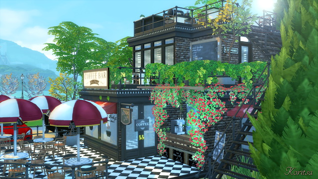 Sims 4 CENTRAL COFFEE BAR at Angelina Koritsa