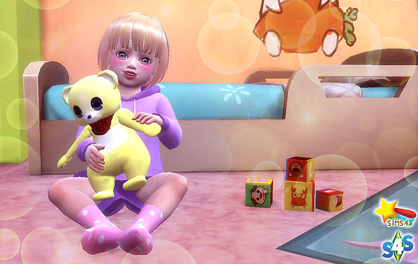 Sims 4 Teddy bear poses at A luckyday