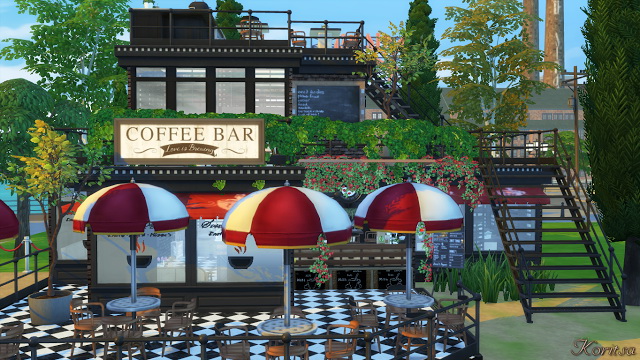 Sims 4 CENTRAL COFFEE BAR at Angelina Koritsa