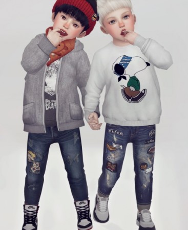 Ripped jeans for Toddler at KK’s Sims4 – ooobsooo » Sims 4 Updates