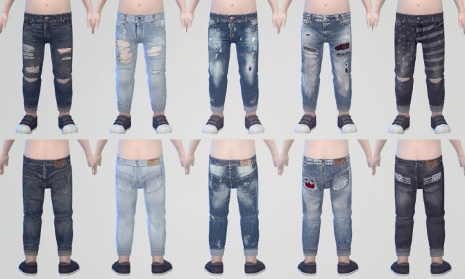 Sims 4 Ripped jeans for Toddler at KK’s Sims4 – ooobsooo