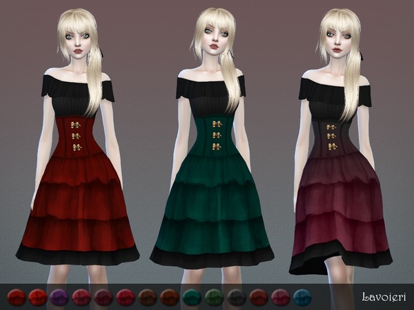 Sims 4 Icarus Dress by Lavoieri at TSR