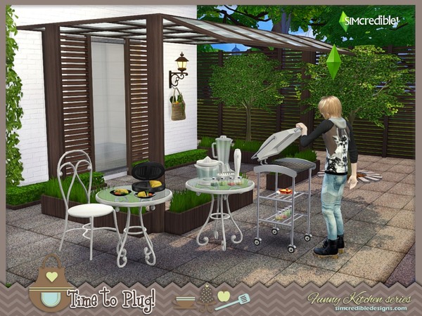 Sims 4 Funny kitchen series Time to Plug Published by SIMcredible at TSR