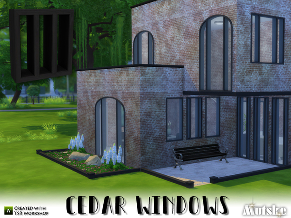 Sims 4 Cedar Windows Construction by mutske at TSR