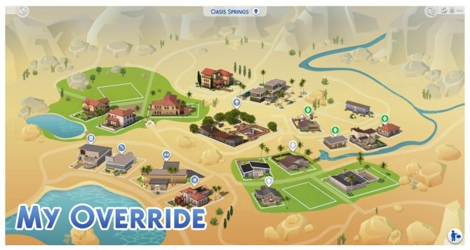 Sims 4 Oasis Springs Map Override by Menaceman44 at Mod The Sims