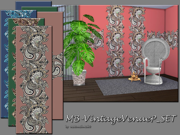 Sims 4 MB Vintage Venue P SET by matomibotaki at TSR