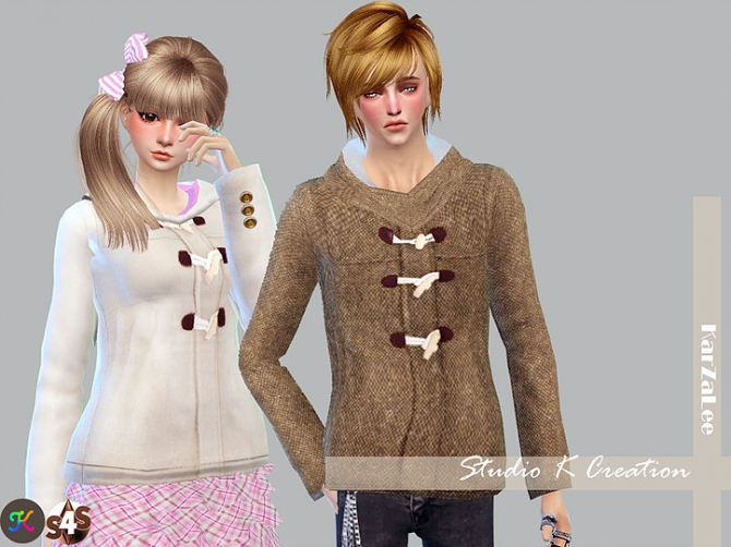 Rabbit Ear Hoodie Coat at Studio K-Creation » Sims 4 Updates