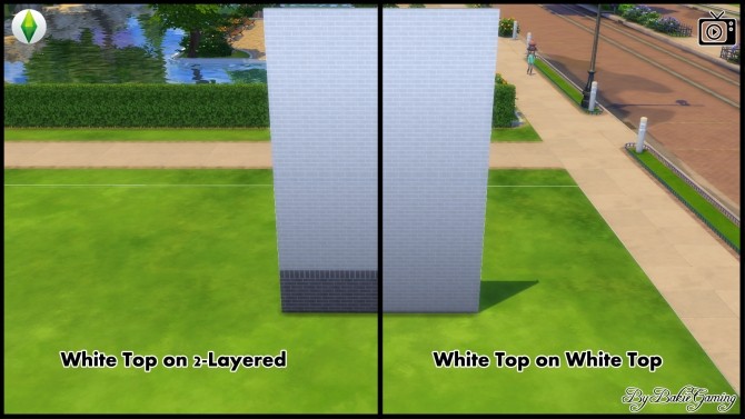 Sims 4 2 Layered Brick Wallpaper by Bakie at TSR