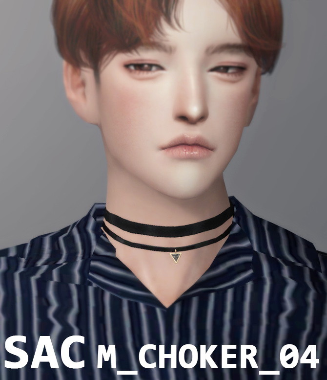 Sims 4 M choker 04 at SAC