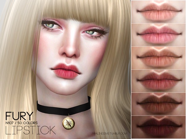 Sims 4 Fury Lips N107 by Pralinesims at TSR