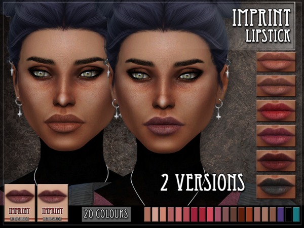 Sims 4 Imprint Lipstick by RemusSirion at TSR