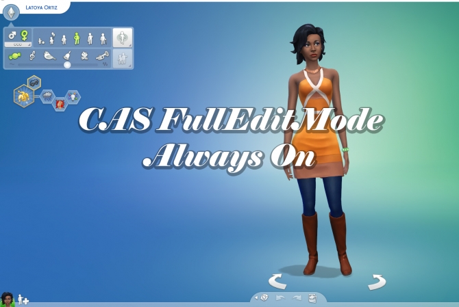 cas full edit mode sims 4 always on