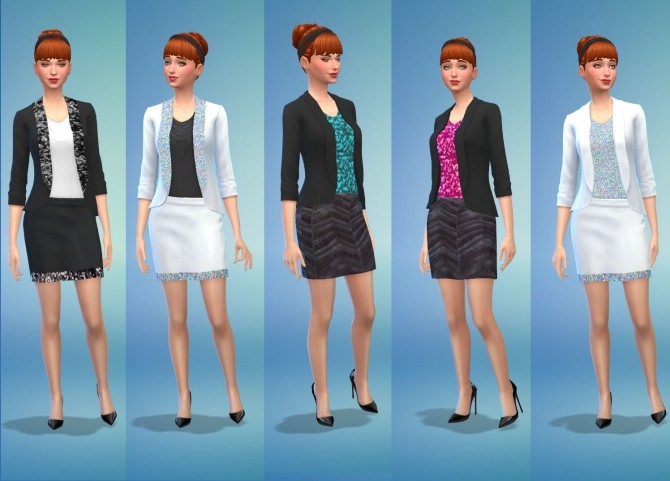 Sims 4 Glam Mini Skirts by Snowhaze at Mod The Sims