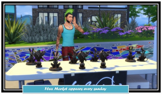 Sims 4 Flea Market appears every sunday by LittleMsSam