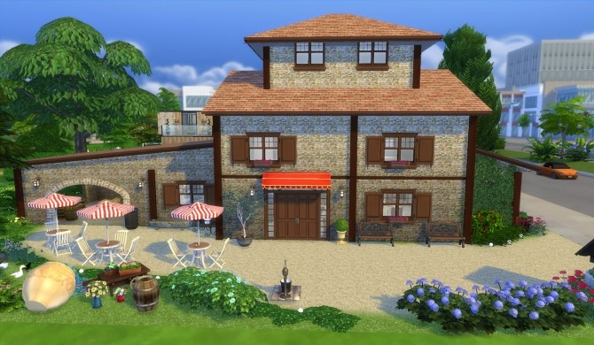 Sims 4 Farmhouse Podere Magnolia by patty3060 at Mod The Sims
