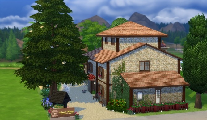 Sims 4 Farmhouse Podere Magnolia by patty3060 at Mod The Sims