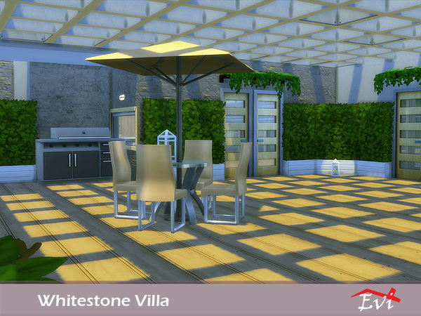 Sims 4 Whitestone Villa by Evi at TSR