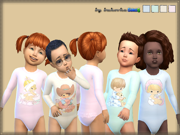Sims 4 Kombidress Baby onesies by bukovka at TSR