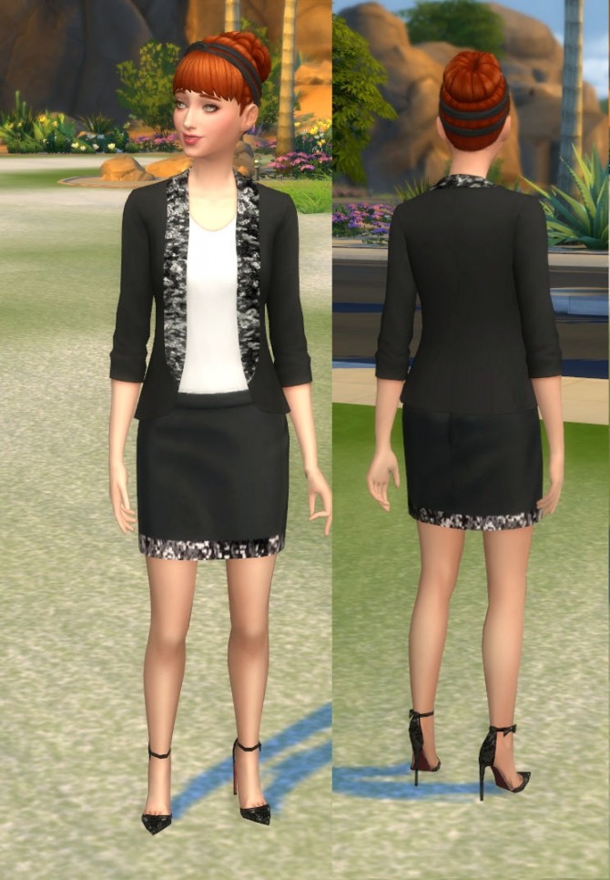 Sims 4 Glam Evening Jackets by Snowhaze at Mod The Sims