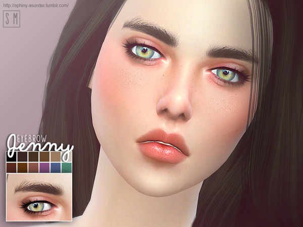 Sims 4 Jenny Female Brow by Screaming Mustard at TSR