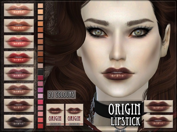 Sims 4 Origin Lipstick by RemusSirion at TSR