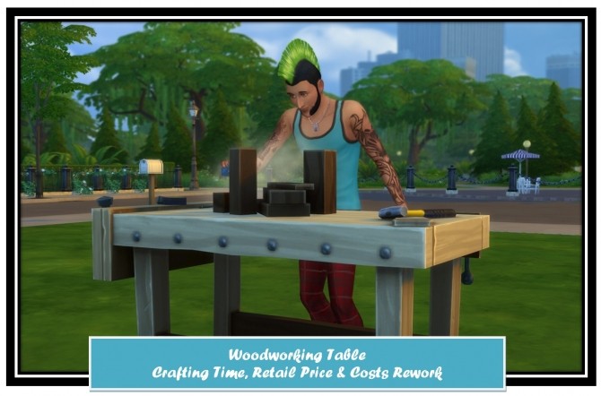 Sims 4 Woodworking Table Mods by LittleMsSam
