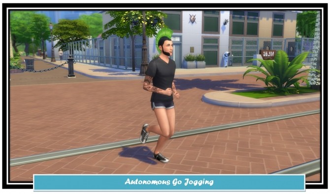 Sims 4 Autonomous Go Jogging by LittleMsSam