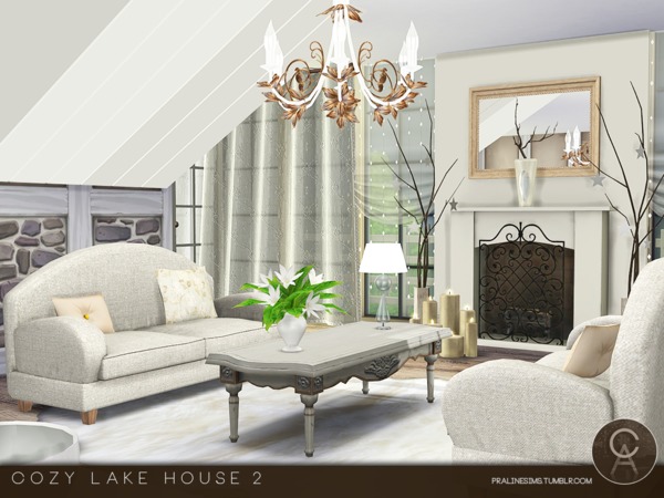 Sims 4 Cozy Lake House 2 by Pralinesims at TSR