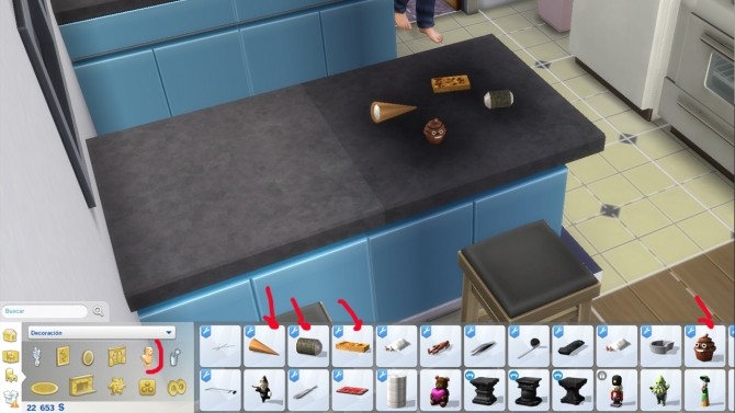 Sims 4 Edible Onigiri, Alegria, Meringue cone and emoji cupcake by necrodog at Mod The Sims