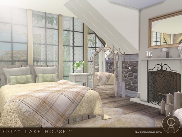 Sims 4 Cozy Lake House 2 by Pralinesims at TSR