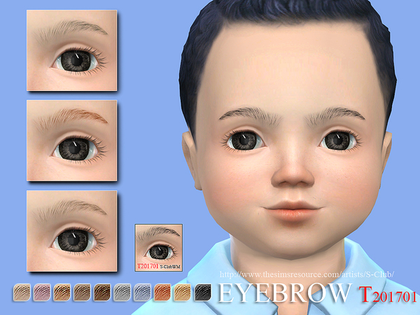 Sims 4 Eyebrows T 201701 by S Club WM at TSR