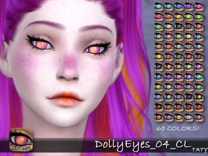 Sims 4 Dolly Eyes 04 CL by Taty86 at SimsWorkshop