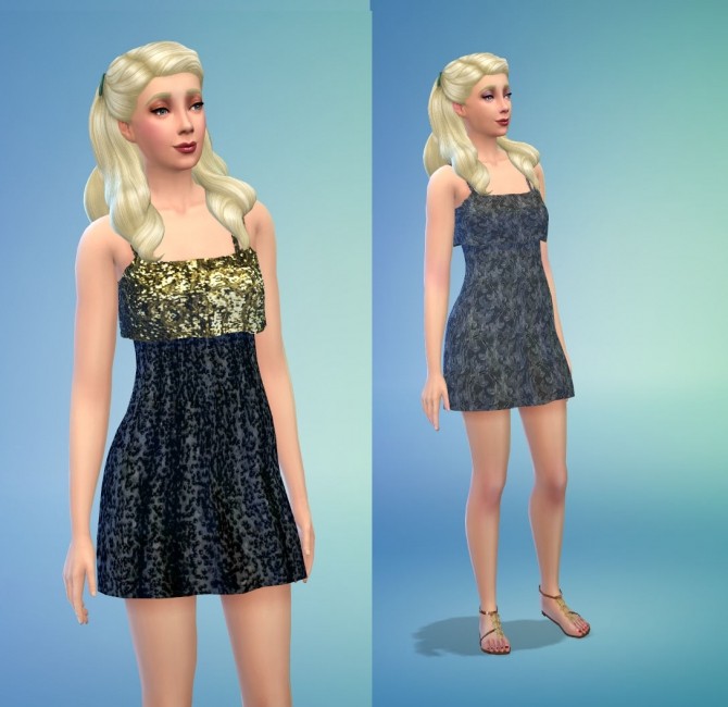 Sims 4 Strappy Mini Dresses by Snowhaze at Mod The Sims