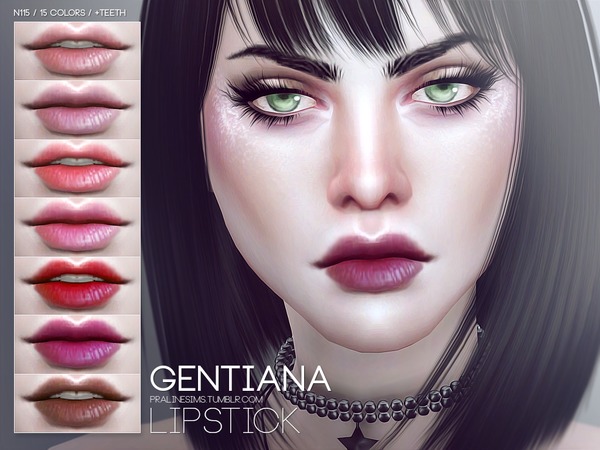 Sims 4 Gentiana Lips N115 by Pralinesims at TSR