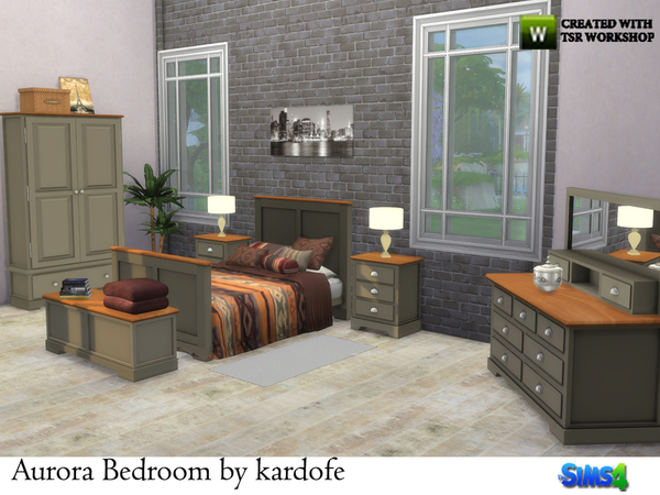 Sims 4 Aurora bedroom by kardofe at TSR