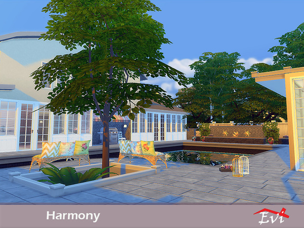 Sims 4 Harmony house by evi at TSR