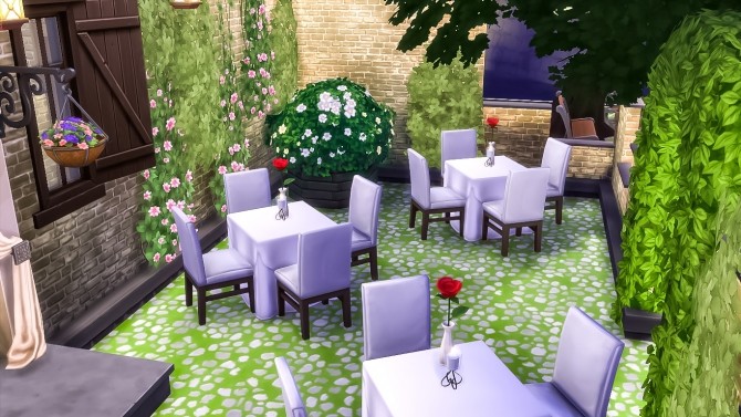 Sims 4 Essie’s 2.0 cozy restaurant by SimsOMedia at SimsWorkshop