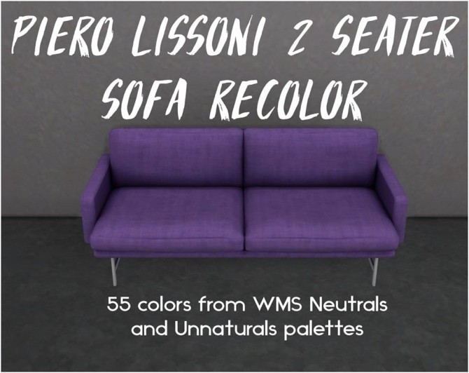 Sims 4 2 Seater Sofa by Sympxls at SimsWorkshop