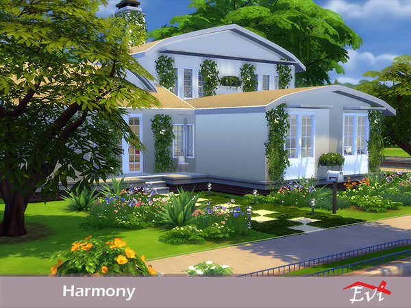 Sims 4 Harmony house by evi at TSR