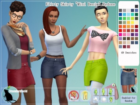 Flirty Skirty Redone by Standardheld at SimsWorkshop » Sims 4 Updates