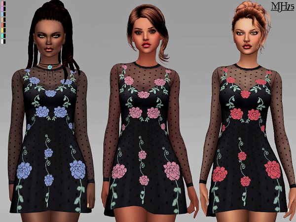Sims 4 Zolando Dress by Margeh 75 at TSR