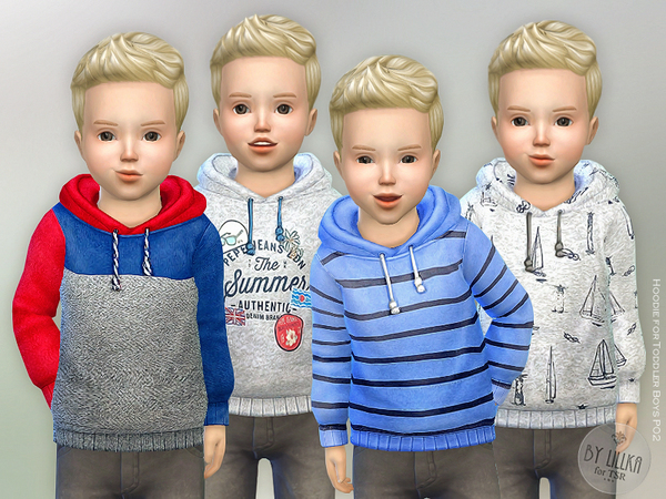 Sims 4 Hoodie for Toddler Boys P02 by lillka at TSR